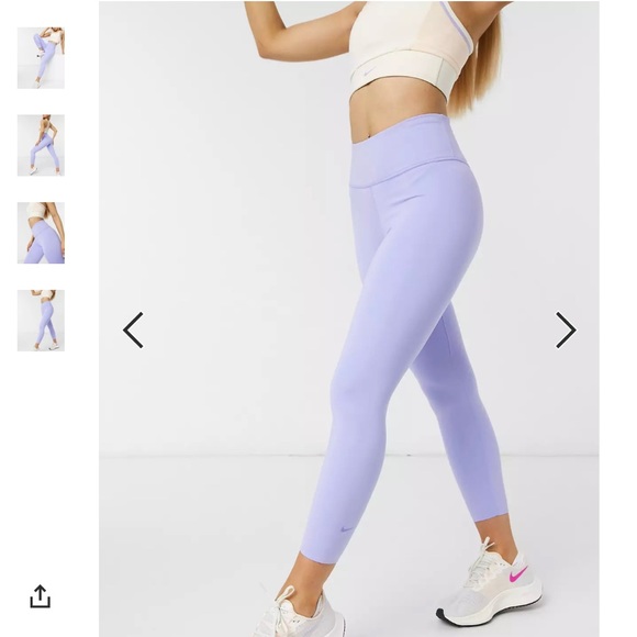 NWOT | Nike Training luxe one tight cropped leggings in lilac - Picture 4 of 12